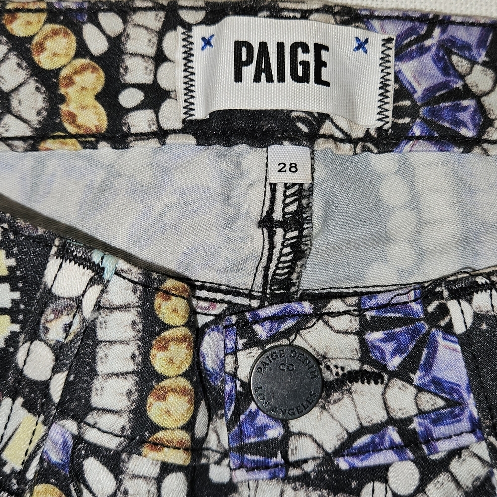 PAIGE Verdugo Ultra Skinny Jean Bold Print Size 28
